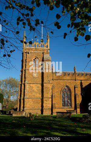 St. Peter`s Church, KIneton, Warwickshire, England, Großbritannien Stockfoto